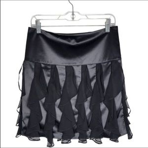 The Limited Black Ruffle Skirt NWOT